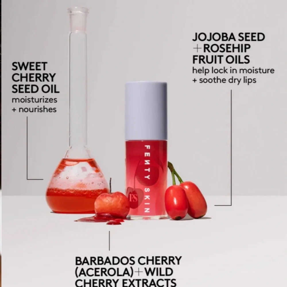 Fenty Beauty Fenty Treatz Hydrating + Strengthening Lip Oil in Barbados Cherry